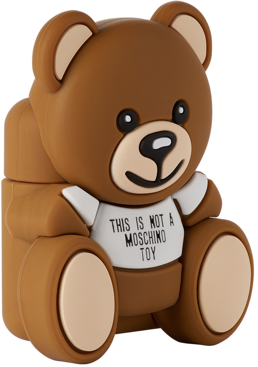 Moschino Brown Teddy Bear Airpods Headphone Case Moschino