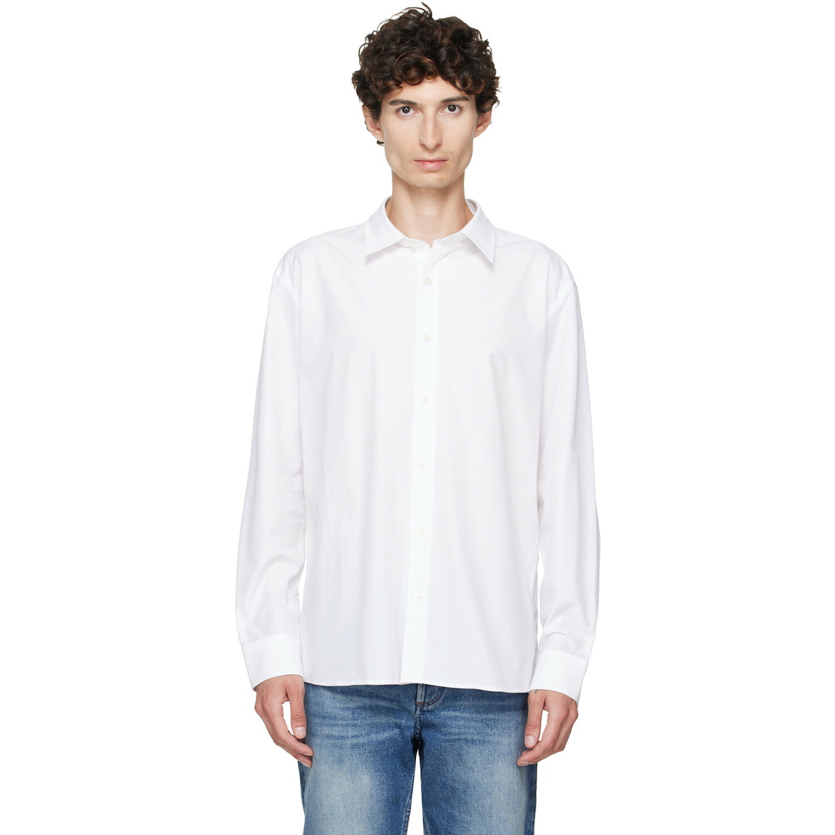 A.P.C. White Lino Shirt