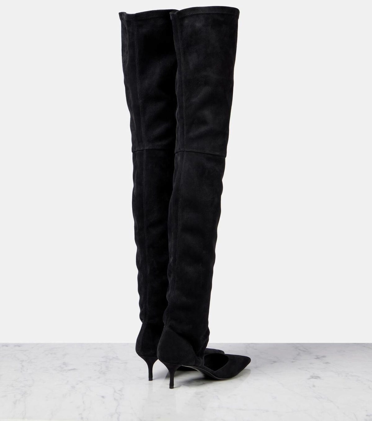 Alaïa Stretch 55 suede over-the-knee boots