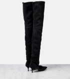 Alaïa Stretch 55 suede over-the-knee boots