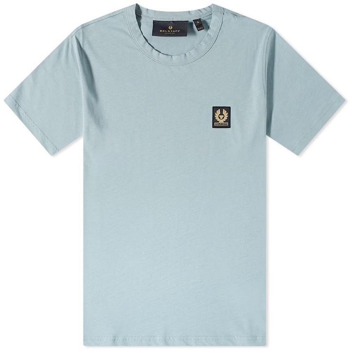 Photo: Belstaff Men's Patch Logo T-Shirt in Arctic Blue