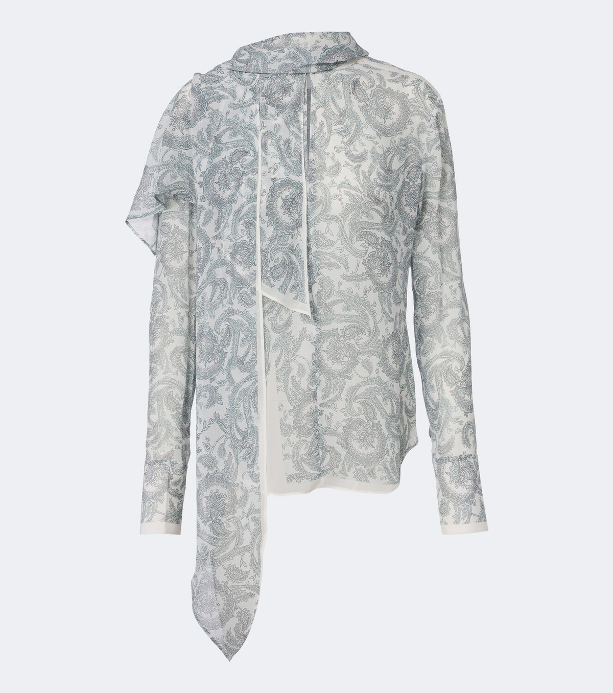 Acne Studios Caped paisley silk crêpe blouse