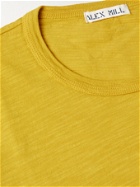 Alex Mill - Standard Slim-Fit Slub Cotton-Jersey T-Shirt - Yellow