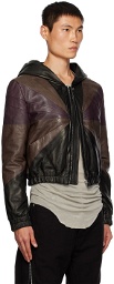 Rick Owens Black Edfu Leather Jacket