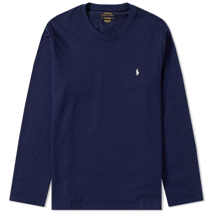 Photo: Polo Ralph Lauren Long Sleeve Crew Neck Tee Blue