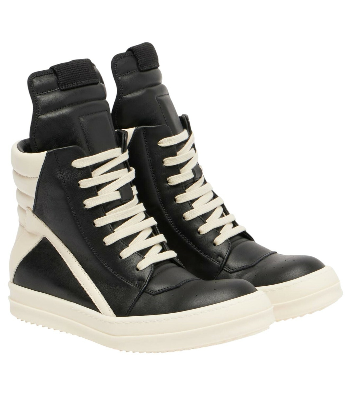 構築美【Rick Owens】ダンク デニム ハイトップ スニーカー Rick Owens Dunk denim high-top sneakers Rick Owens