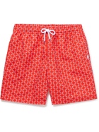 Derek Rose - Mid-Length Printed Swim Shorts - Red