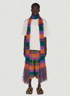 Fuzzy Stripe Scarf in Multicolour