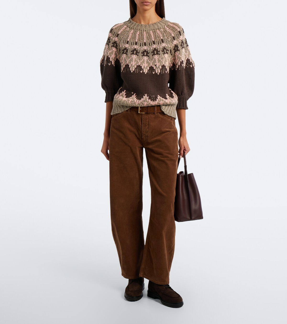 Altuzarra Marty Fair Isle cotton sweater