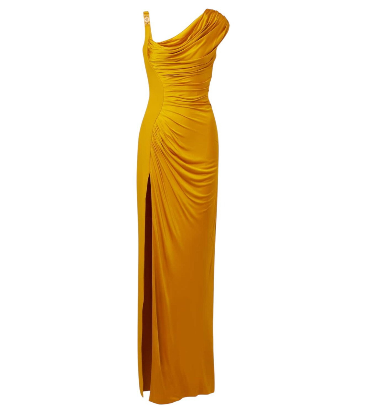 Versace Underwater Barocco draped jersey gown Versace