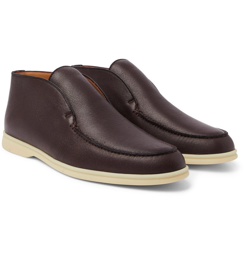 Loro Piana - Open Walk Leather Boots Men - Brown
