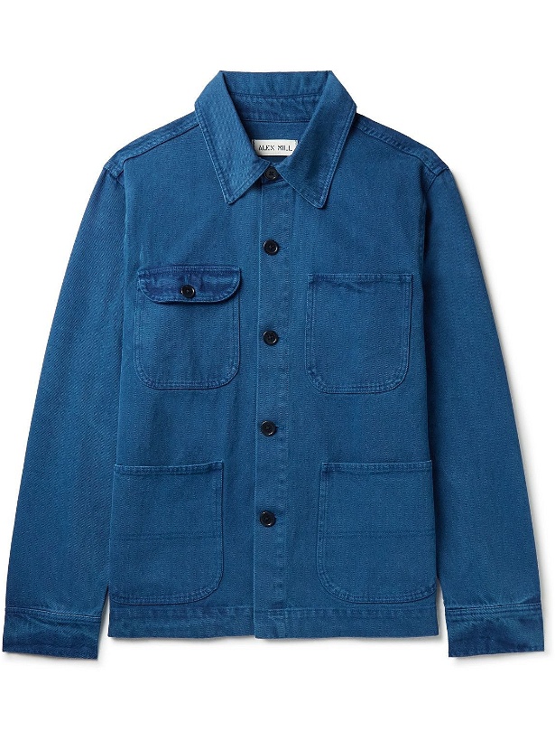 Photo: Alex Mill - Garment-Dyed Recycled Denim Jacket - Blue