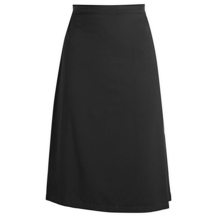 Photo: SKIMS Women's Smooth Lounge Midi Skirt in Obsidian