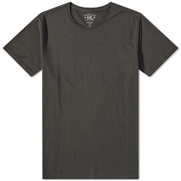 Photo: RRL Men's Basic T-Shirt in Faded Black Canvas