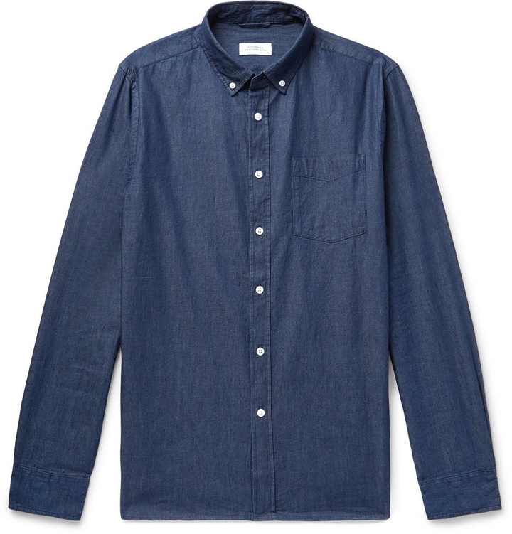 Photo: Saturdays NYC - Button-Down Collar Cotton-Chambray Shirt - Men - Indigo