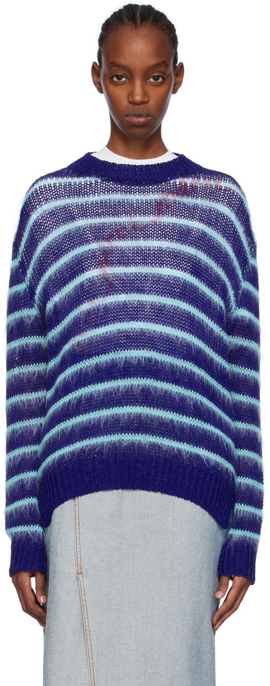 Marni Blue Striped Sweater Marni