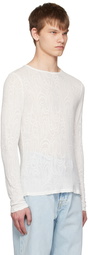 Our Legacy White Semi-Sheer Long Sleeve T-Shirt