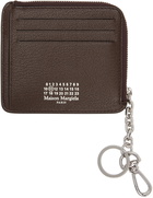 Maison Margiela Brown Keychain Coin Purse Card Holder