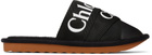 Chloé Black Woody Slippers