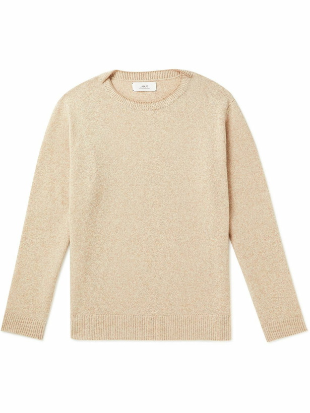 Photo: Mr P. - Contrast-Tipped Wool Sweater - Neutrals