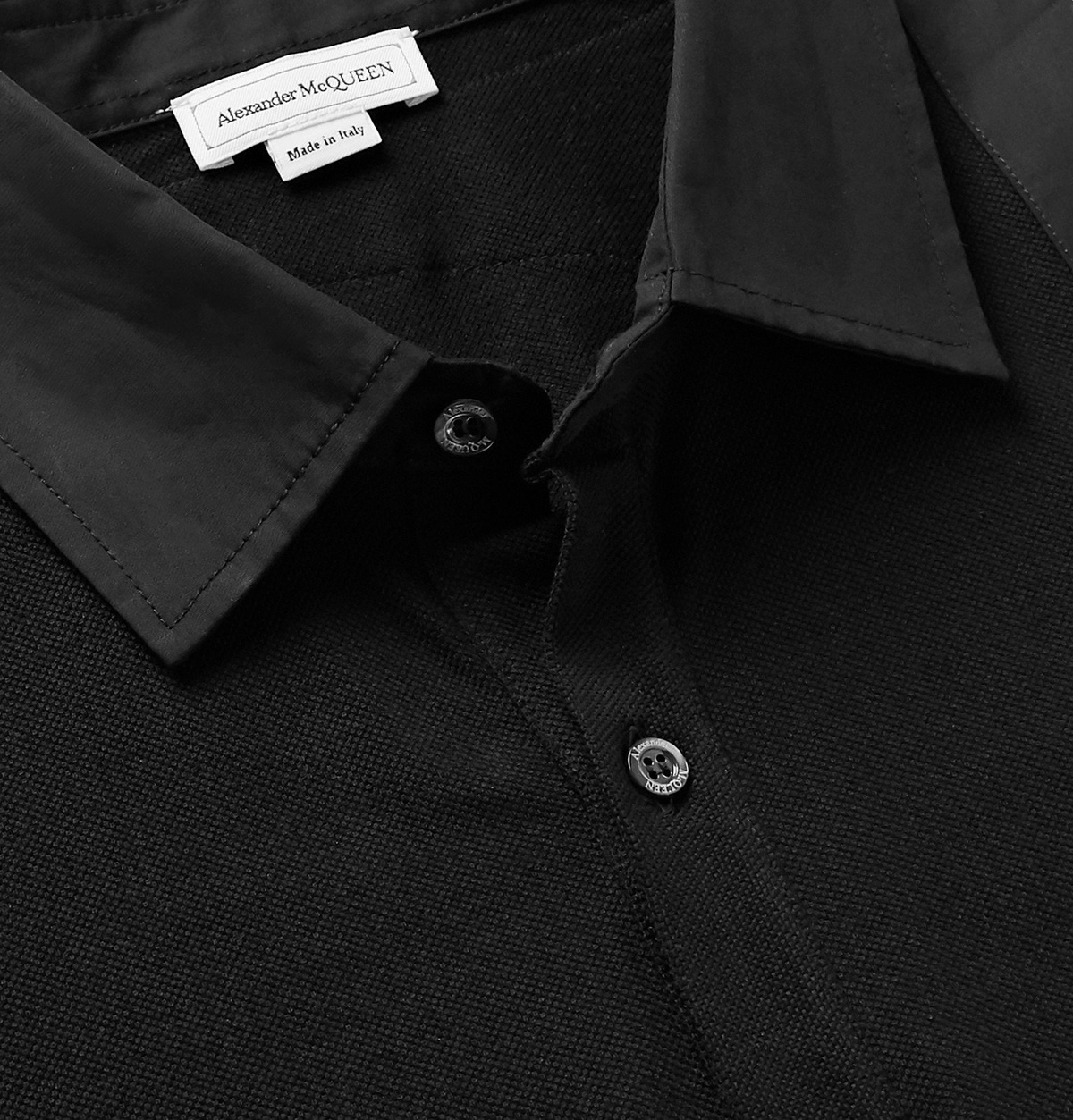 Alexander McQueen - Harness-Detailed Cotton-Piqué Polo Shirt