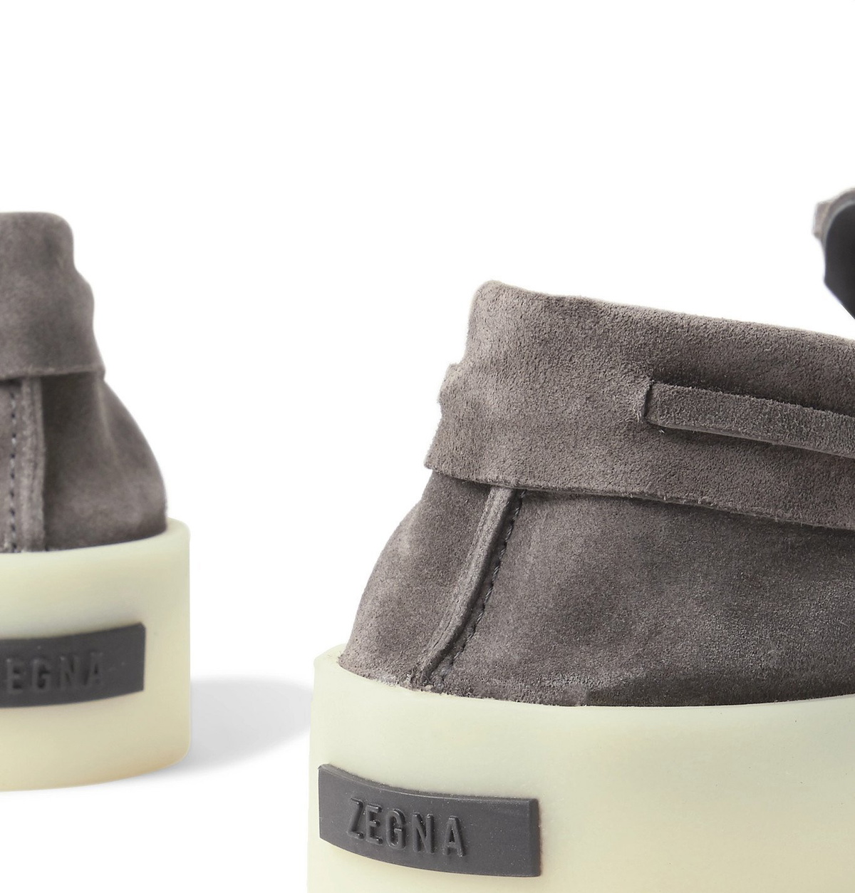 Fear of God for Ermenegildo Zegna - Suede Boat Shoes - Gray