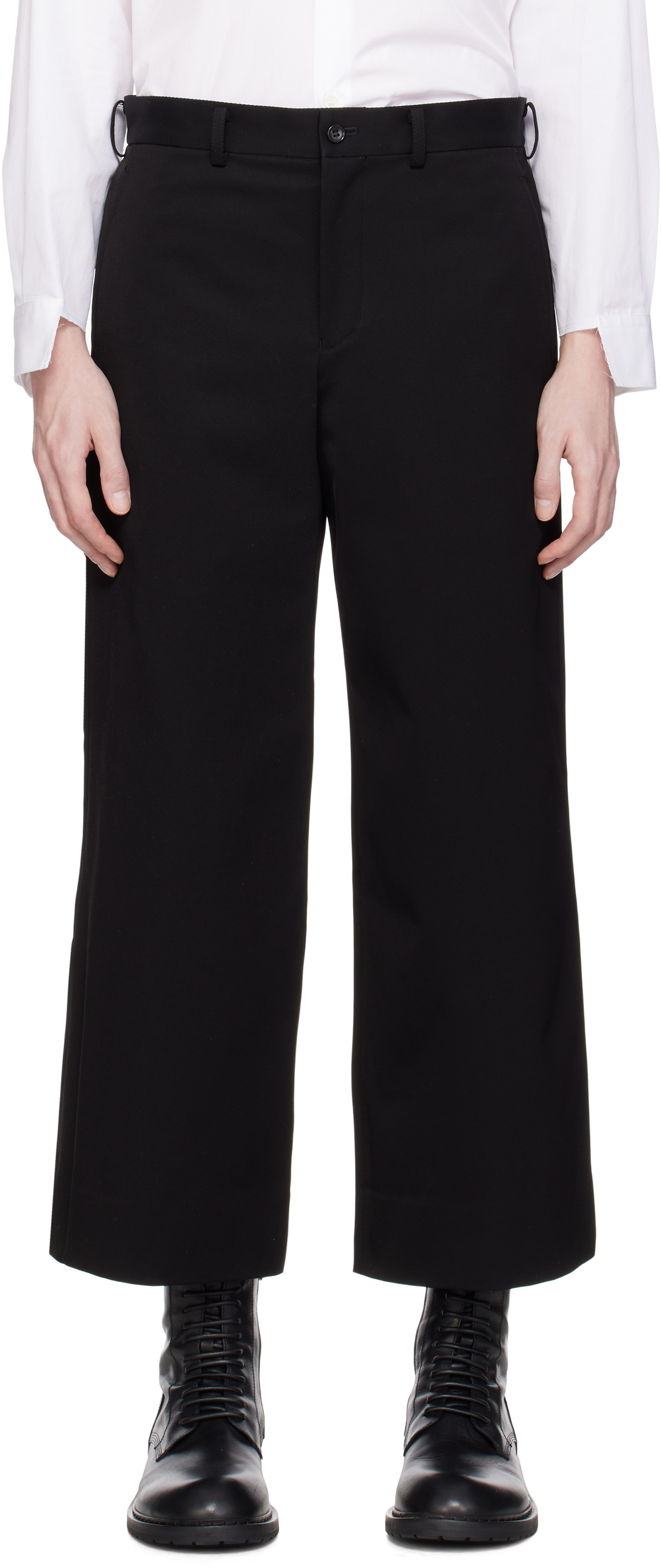 Black Comme des Garçons Black Kersey Trousers