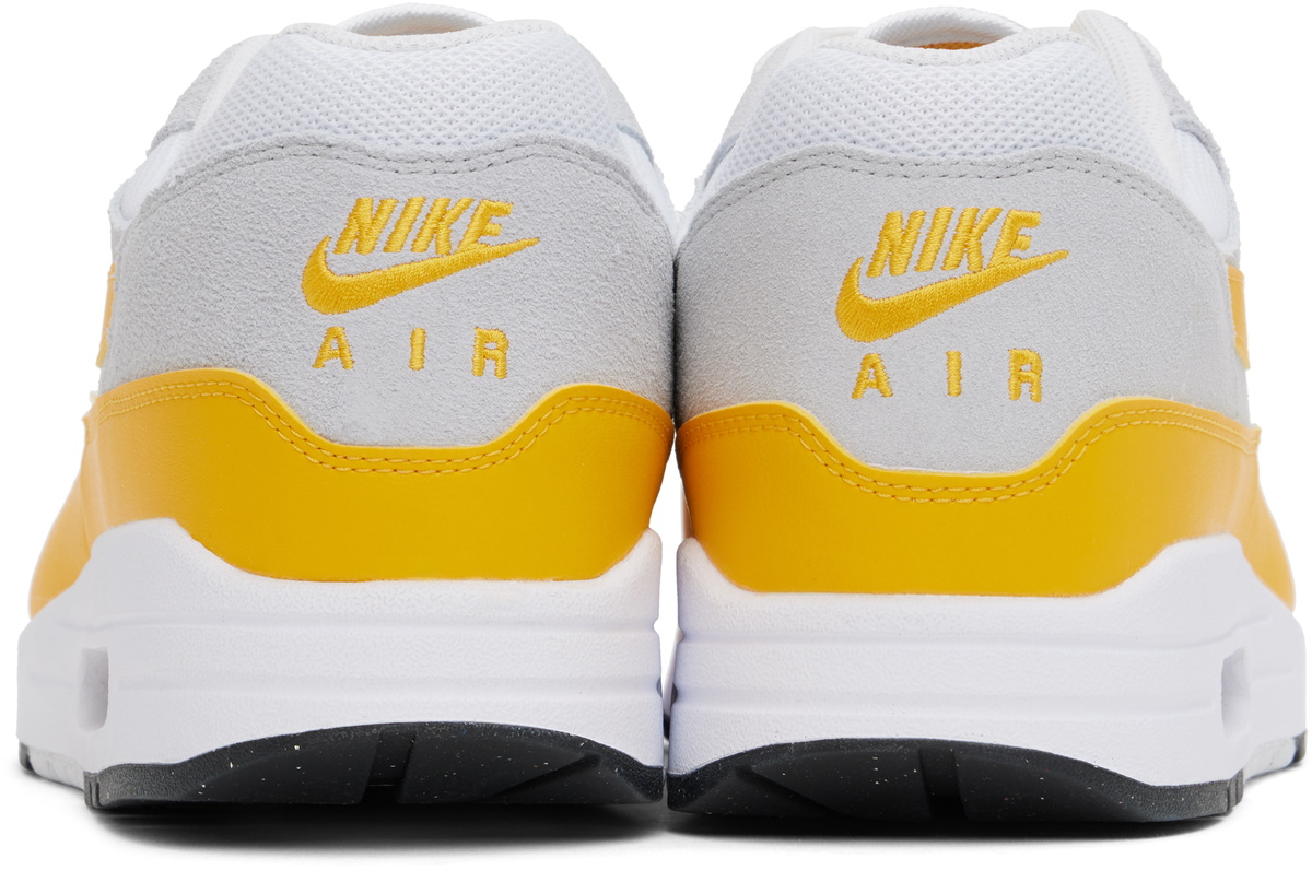 Nike White & Yellow Air Max 1 Essential Sneakers Nike