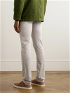 Incotex - Slim-Fit Cotton-Blend Trousers - Gray