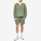 Save Khaki Men's Twill Terry Snap Front Jacket in Olive