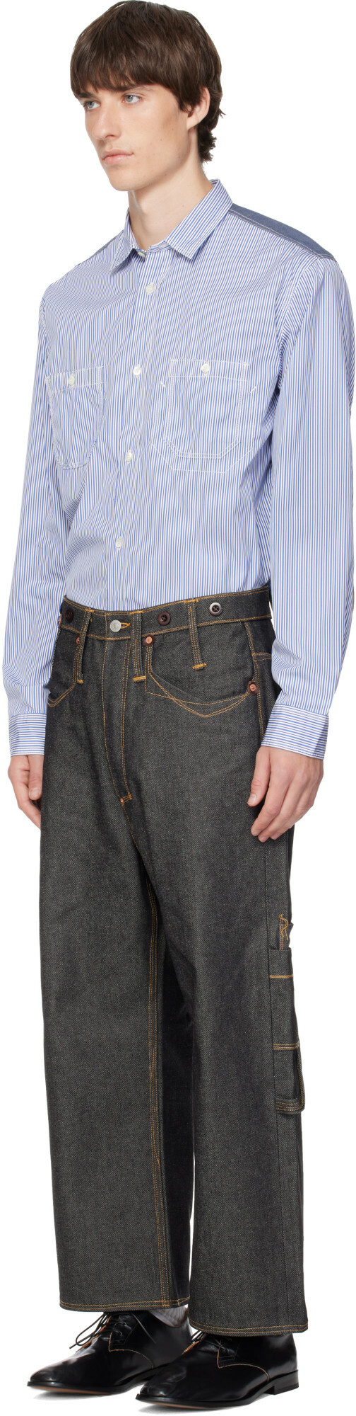 Junya Watanabe Black Levi's Edition Suspender Jeans