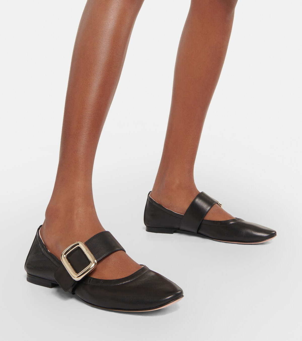 【送料 関税込】ROGER VIVIER Babies embellished velvet flats Navy Très Vivier Strass Babies crystal-embellished velvet