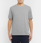 Thom Browne - Grosgrain-Trimmed Cotton-Piqué T-Shirt - Men - Gray