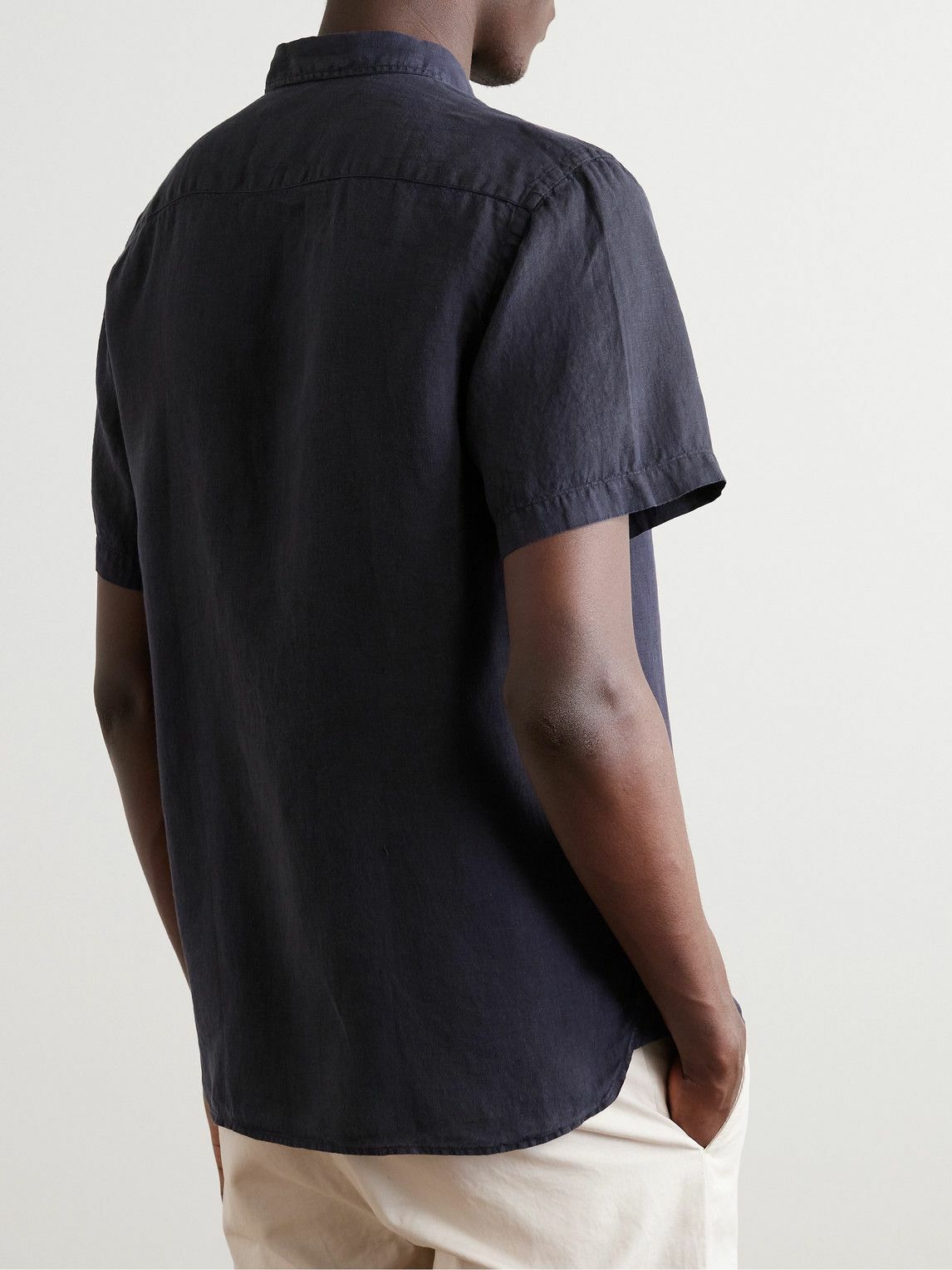 La Paz - Ribeiro Slim-Fit Button-Down Collar Organic Cotton Shirt - Blue