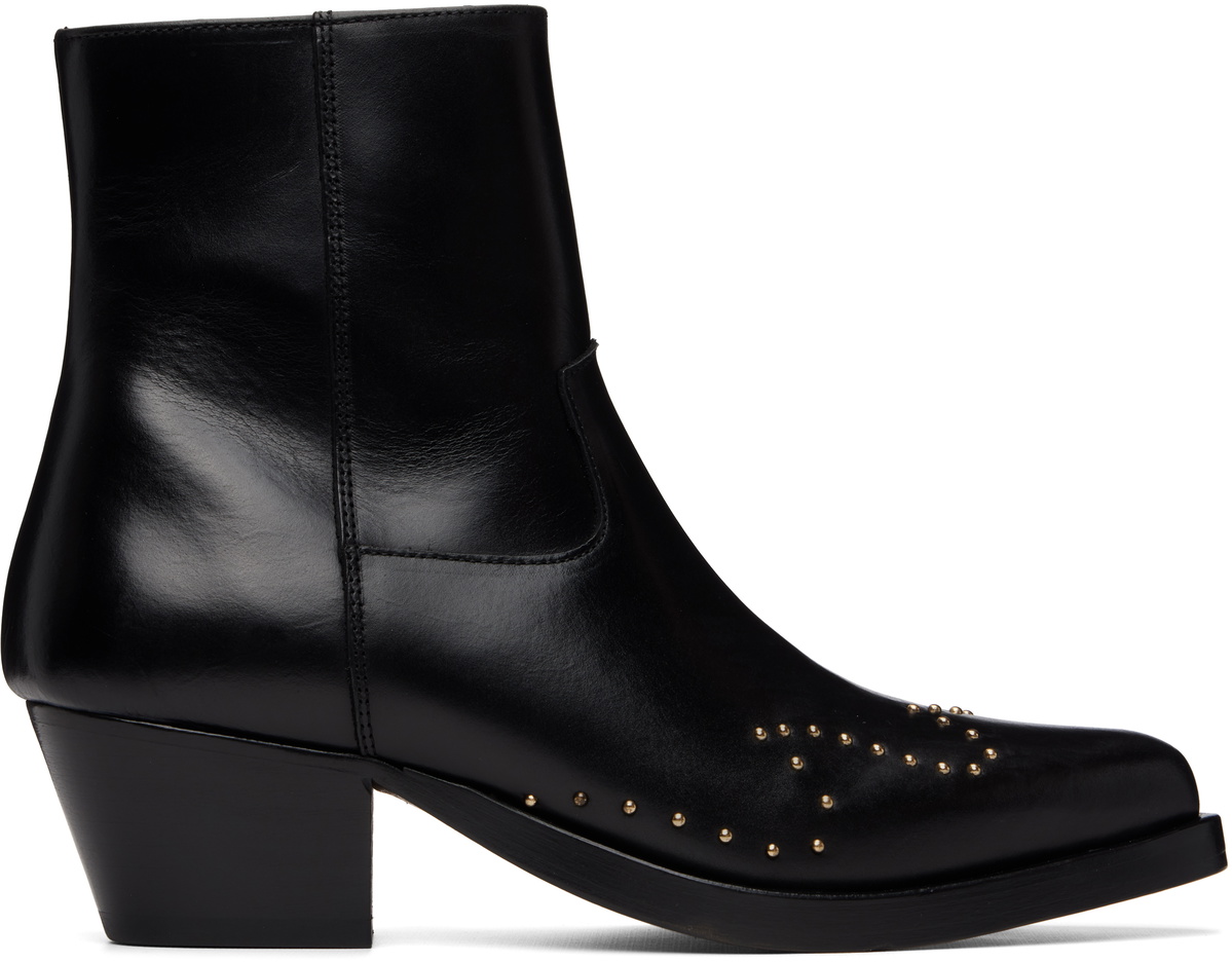 Ernest W. Baker Black Western Boots Ernest W. Baker