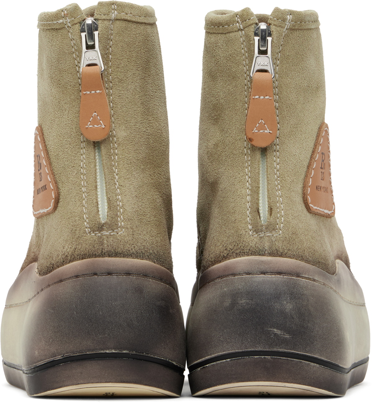 R13 Khaki Tall Kurt Sneakers