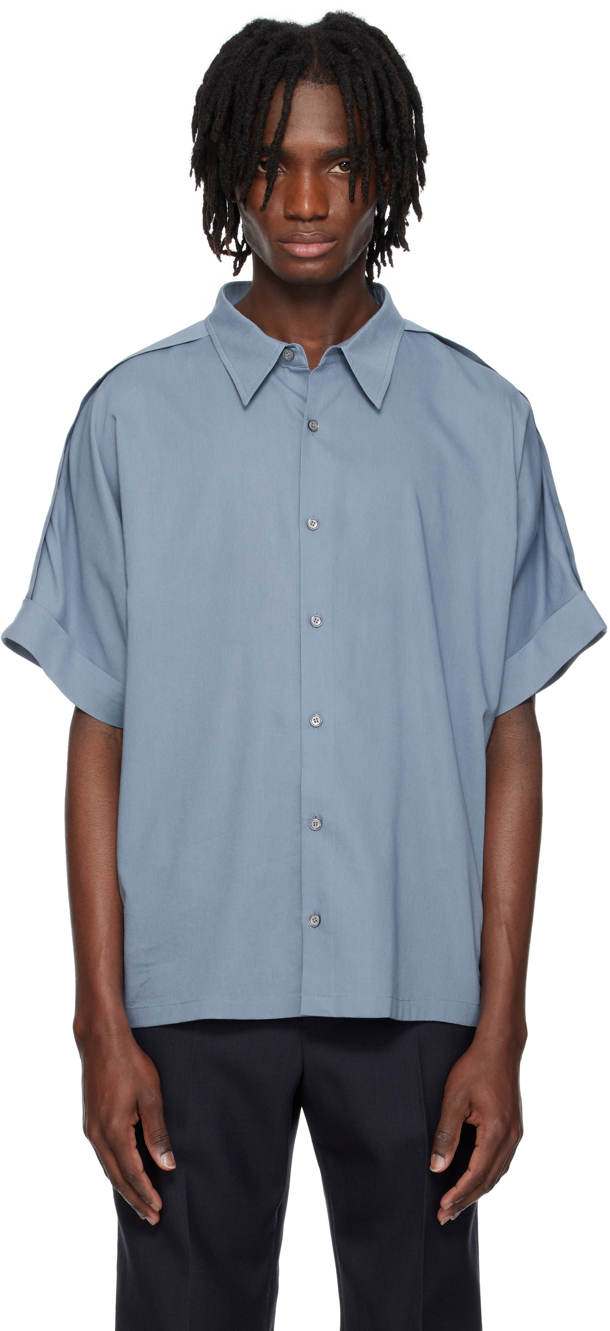 RECTO Blue Vintage Daddy Shirt