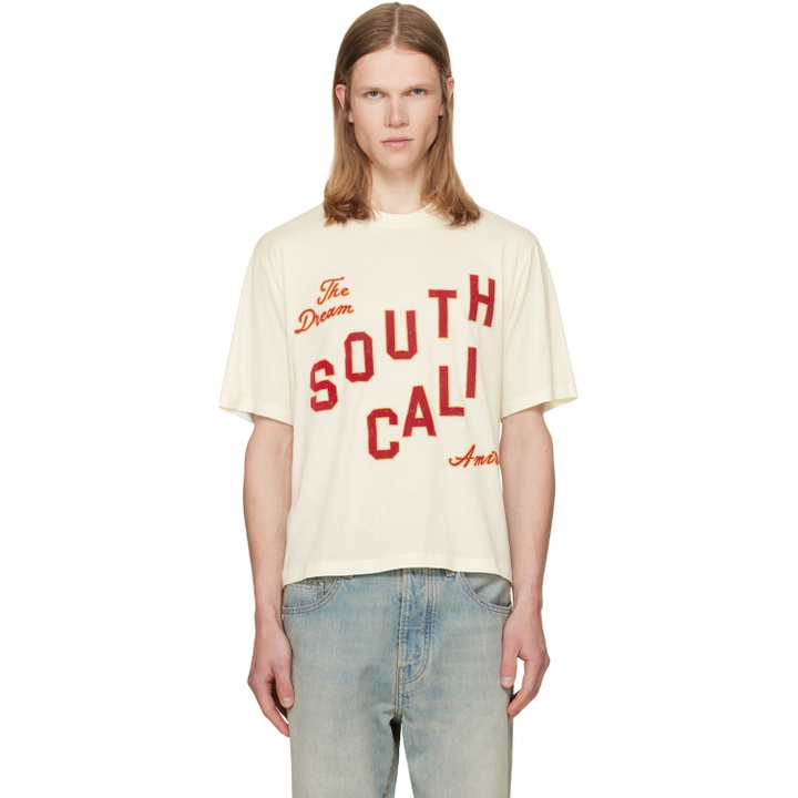 Photo: AMIRI White 'South Cali' Crop T-shirt
