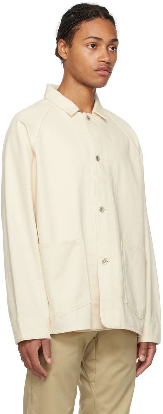 nanamica Off-White Raglan Denim Jacket Nanamica
