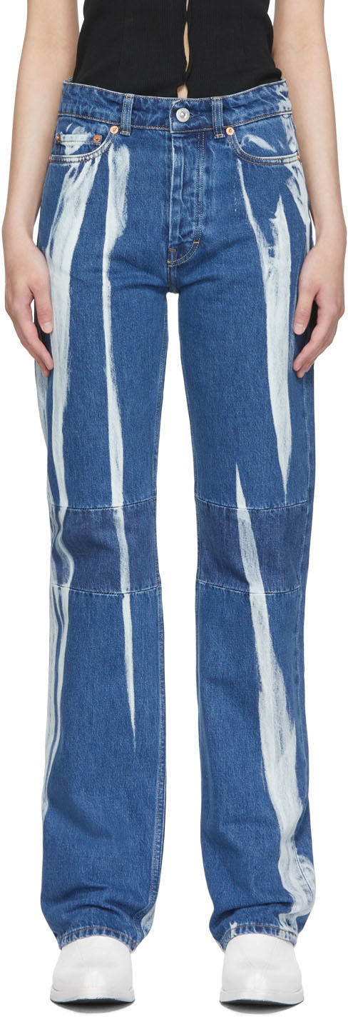 Our Legacy Blue Bleach Jeans Our Legacy