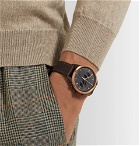 Uniform Wares - C41 Chronograph Stainless Steel and Leather Watch - Brown