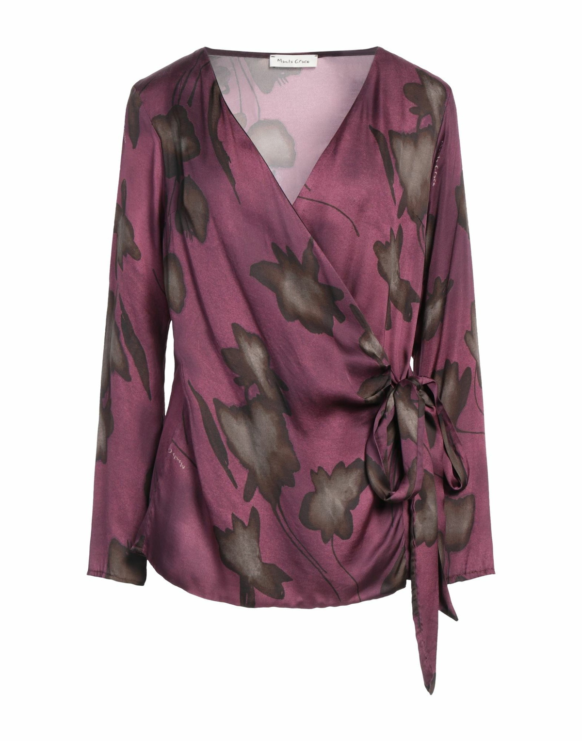 Manila Grace Womens Top Plum