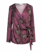 Manila Grace Womens Top Plum