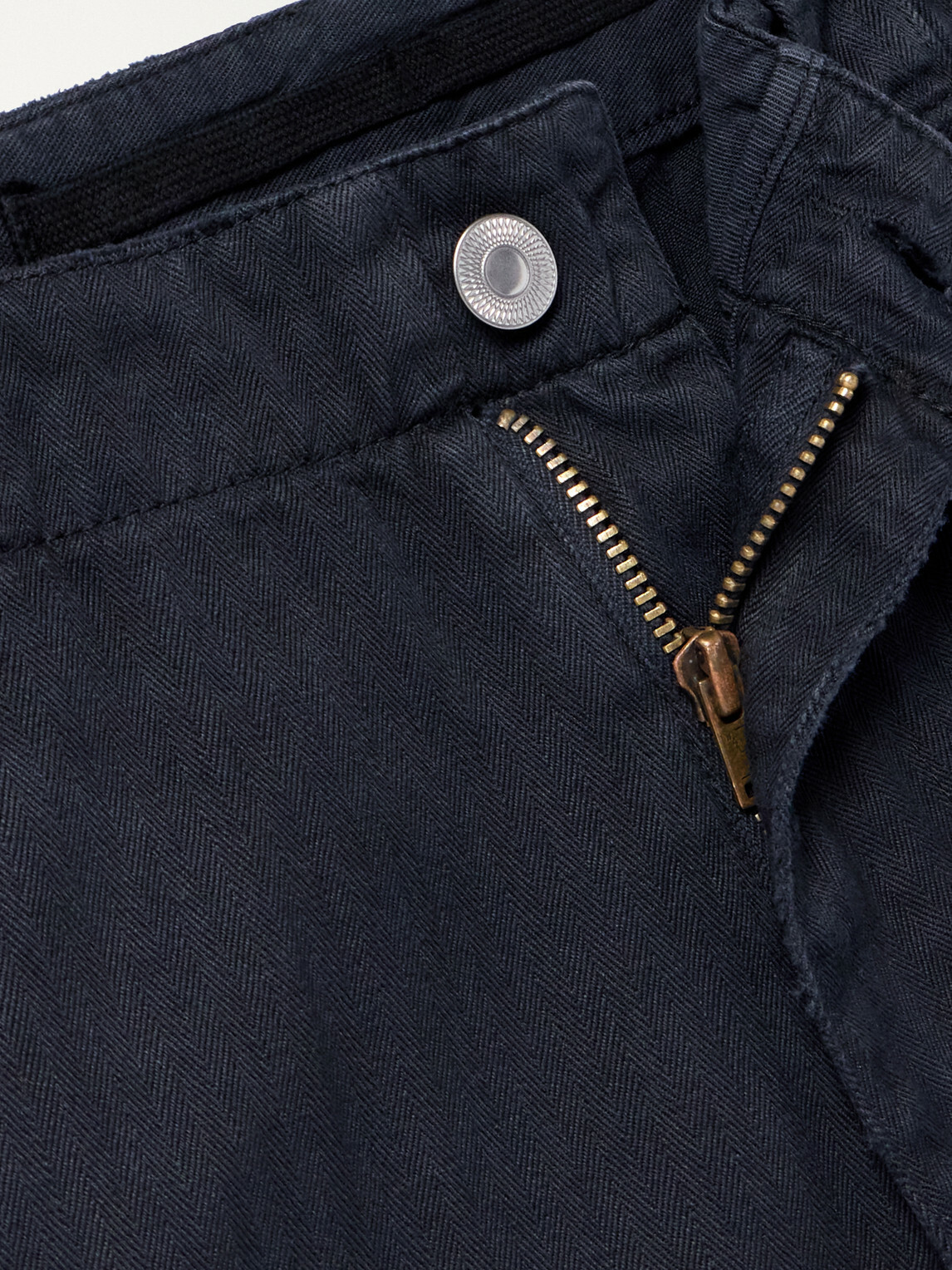 A.PRESSE - Cotton-Twill Trousers - Blue