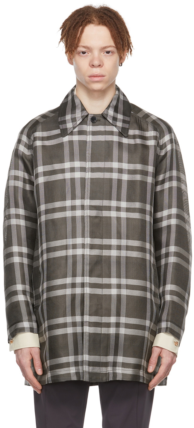 Cornerstone Brown Mulberry Silk Coat