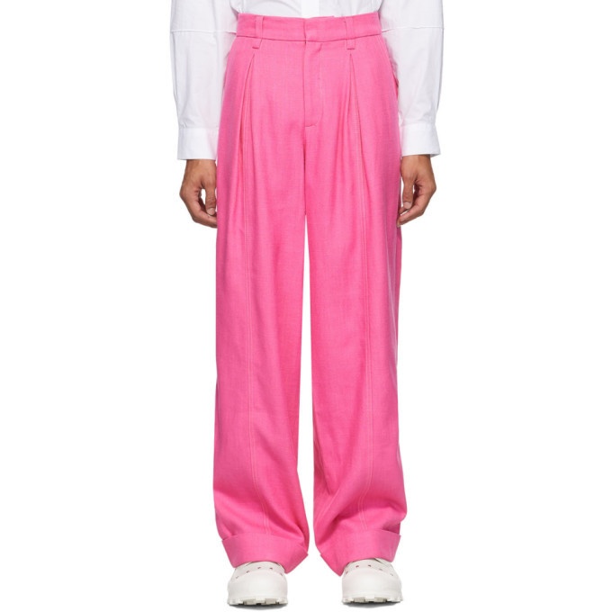 Photo: Jacquemus Pink Le Pantalon Cavaou Trousers