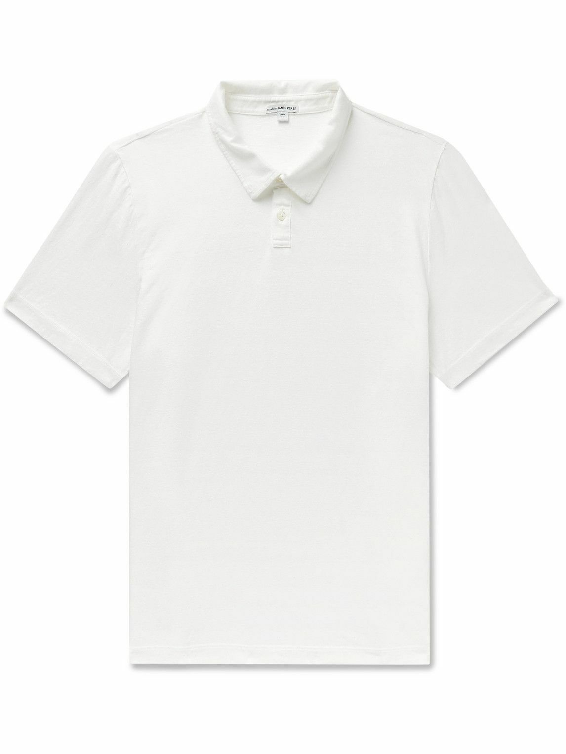 James Perse - Slub Cotton and Linen-Blend Jersey Polo Shirt - White ...