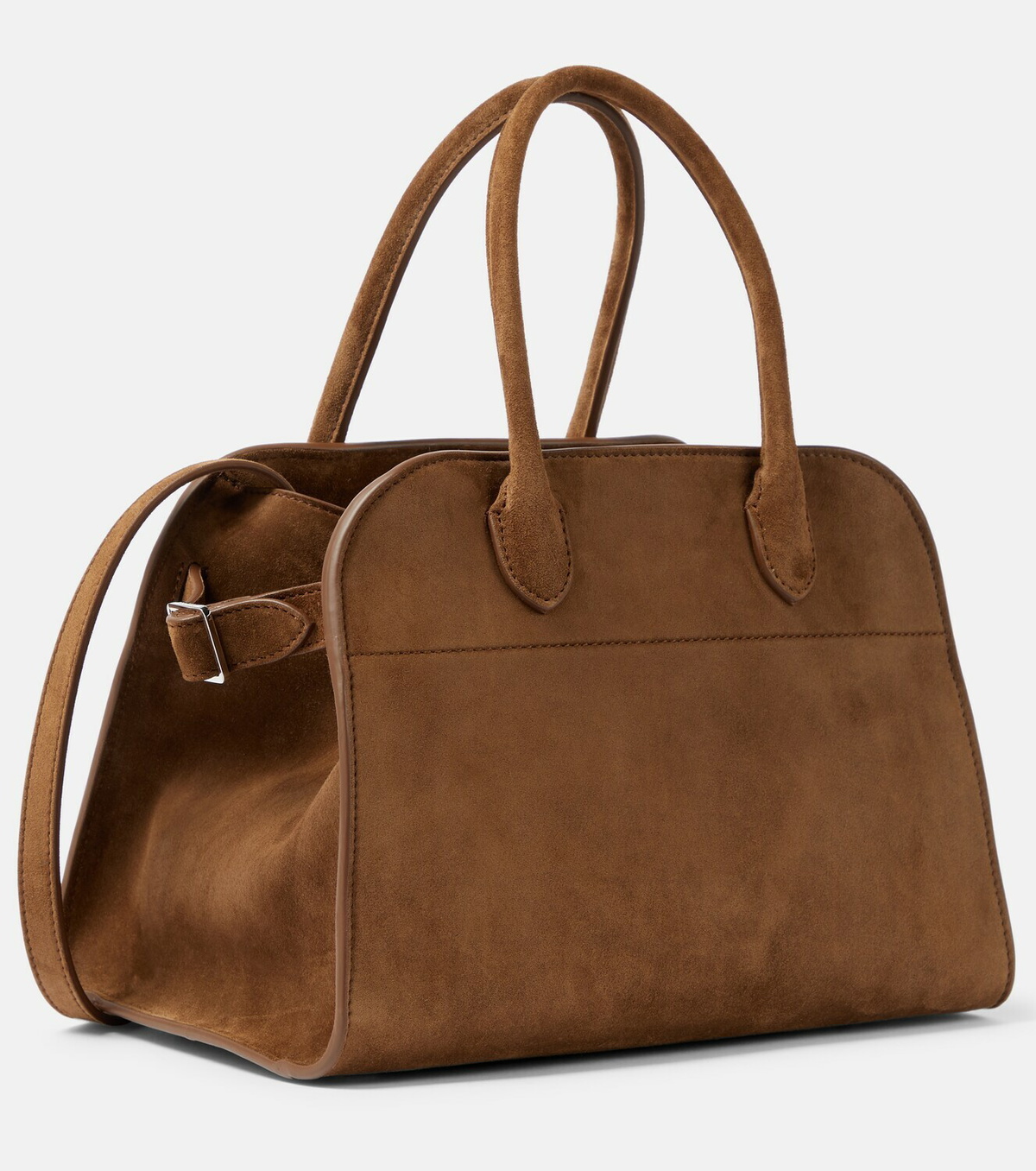 The Row Soft Margaux 10 suede tote bag The Row