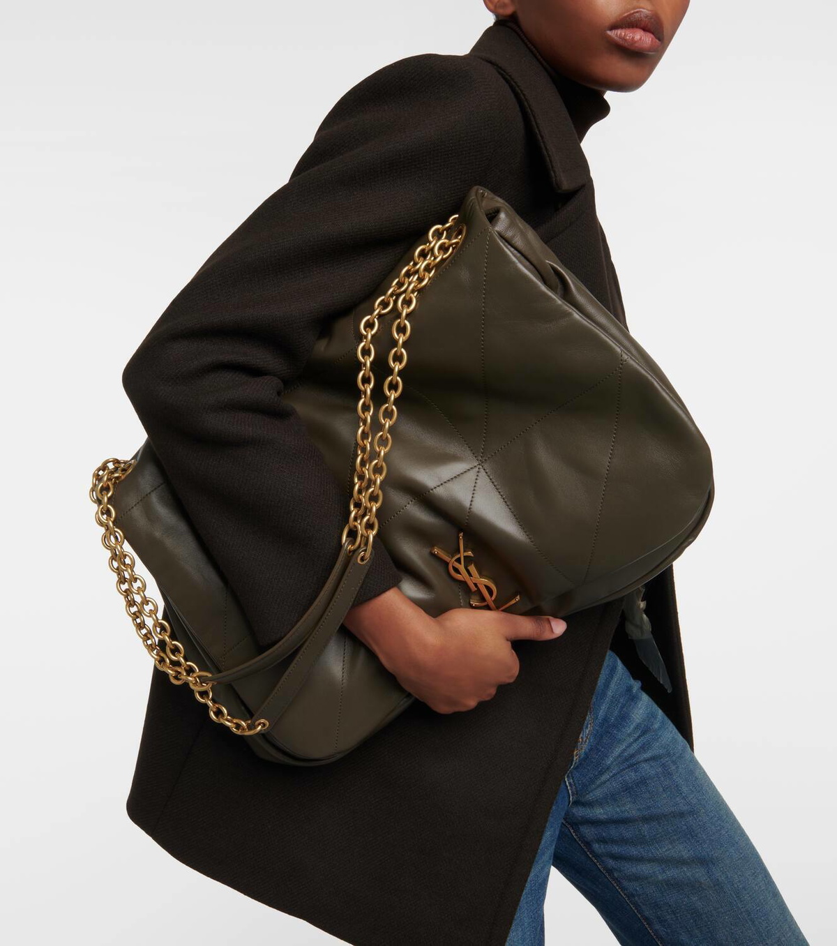 VIP【送料関税込】SAINT LAURENT JAMIE 4.3 LEATHER SHOULDERBAG Jamie 4.3 leather shoulder bag in black - Saint Laurent