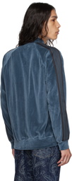 NEEDLES Blue Embroidered Track Jacket